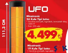 UFO MİCATRONİC TOWER 24/UK 2400 W INFRARED ISITICI UFO MİCATRONİC TOWER 24/UK 2400 W INFRARED ISITICI